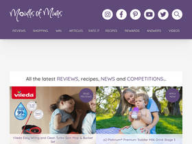 'mouthsofmums.com.au' screenshot