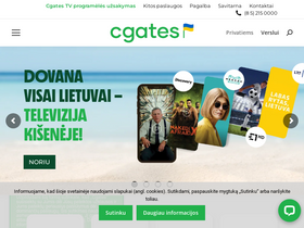 'cgates.lt' screenshot