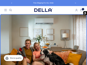 dellahvac.com homepage screenshot