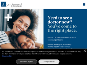 'doctorondemand.com' screenshot