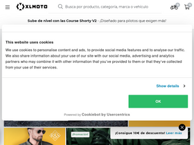 'xlmoto.es' screenshot