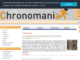 'chronomania.net' screenshot