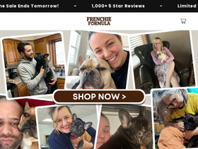 frenchieformula.com homepage screenshot