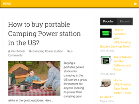 'upsinverterinfo.com' screenshot
