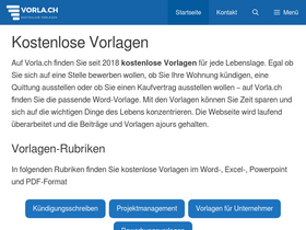 'vorla.ch' screenshot