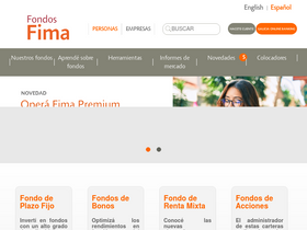 'fondosfima.com.ar' screenshot