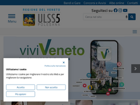'aulss5.veneto.it' screenshot