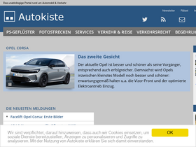 'autokiste.de' screenshot