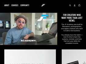 jf-academy.com homepage screenshot