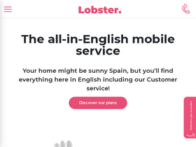 'lobster.es' screenshot