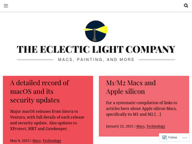 'eclecticlight.co' screenshot