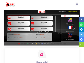 'arcplayer.com' screenshot
