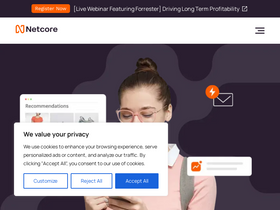 'netcorecloud.com' screenshot