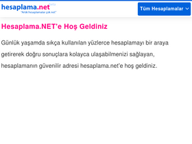 'hesaplama.net' screenshot