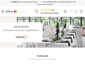 'weddingdeco.nl' screenshot