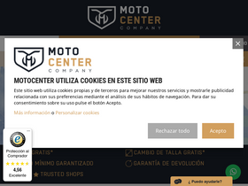 'tiendamotocenter.com' screenshot