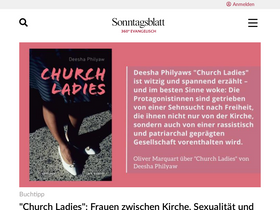 'sonntagsblatt.de' screenshot