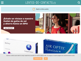 'lentes-de-contacto.es' screenshot