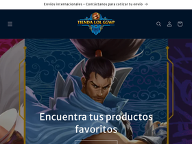 tiendalolggwp.com homepage screenshot
