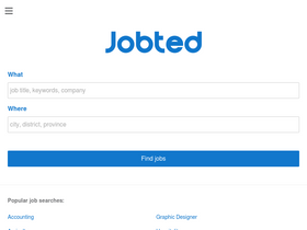 'jobted.co.za' screenshot