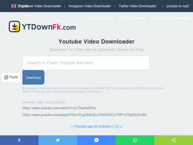 'ytdownfk.com' screenshot