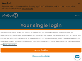 'mygovid.ie' screenshot