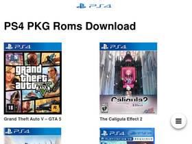 'ps4pkgroms.com' screenshot