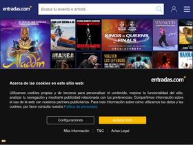 'entradas.com' screenshot