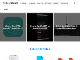 'tech4fresher.com' screenshot