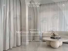 meryannesammakmakeup.com homepage screenshot