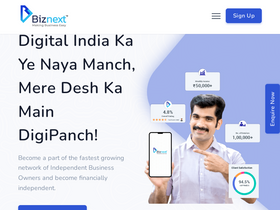 'biznext.in' screenshot