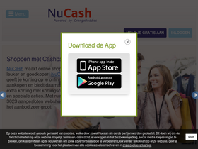 'nucash.nl' screenshot
