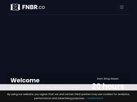 'fnbr.co' screenshot