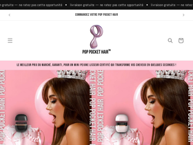 POP POCKET HAIR website screenshot