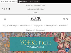 'yorkwallcoverings.com' screenshot