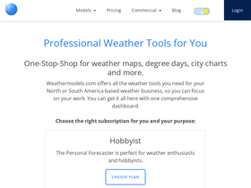 'weathermodels.com' screenshot