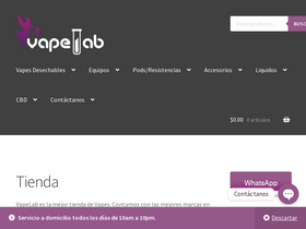 'vapelab.mx' screenshot