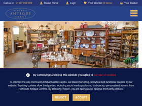 'hemswell-antiques.com' screenshot