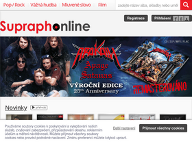 'supraphonline.cz' screenshot
