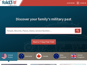 'blog.fold3.com' screenshot