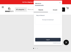 brandsroots.com homepage screenshot
