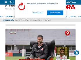 'ahora.com.ar' screenshot