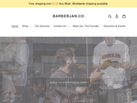 barberjan.co homepage screenshot