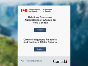 'rcaanc-cirnac.gc.ca' screenshot