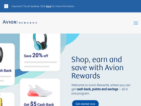 'avionrewards.com' screenshot