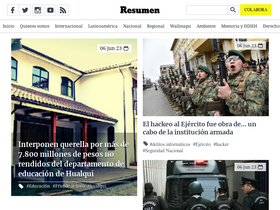 'resumen.cl' screenshot