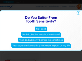 'sensodyne-me.com' screenshot