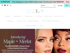 lashboxlacanada.com homepage screenshot