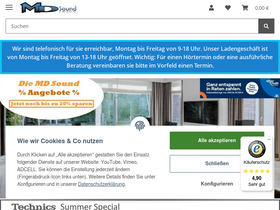 'md-sound.de' screenshot