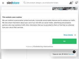 'sledstore.se' screenshot